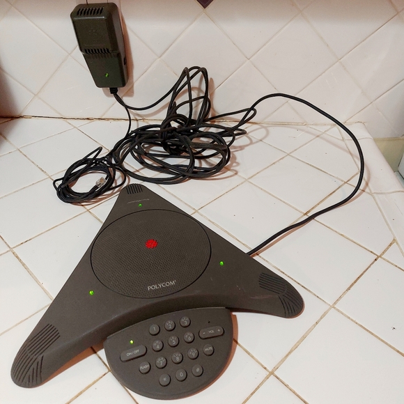 Polycom Soundstation analog conference phone 2201-03308-001, GUC - Picture 3 of 5